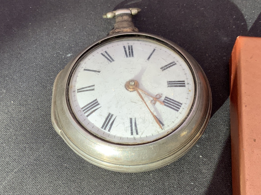 coventry verge pocket watch by hood & sons coventry georgian silver hallmarked